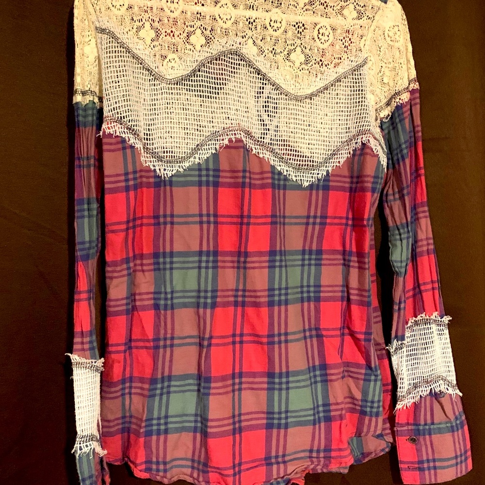 BKE- plaid button up - Picture 2 of 4